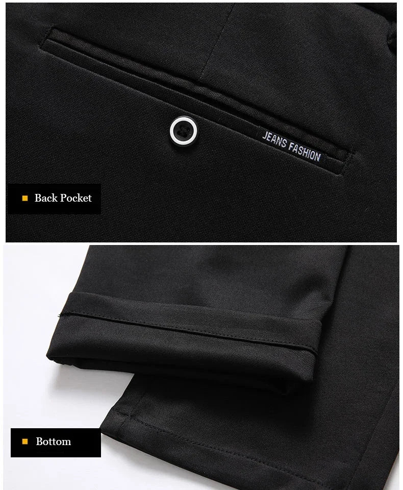 GOZBKF Mens Spring Autumn Business Dress Pants For Office