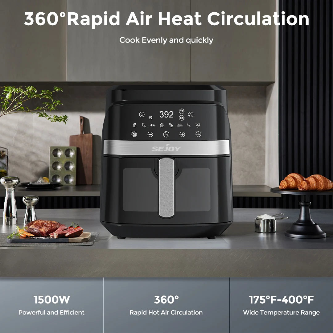 SEJOY 8-In-1 Air Fryer Oven Oilless Cooker For Healthier Meals