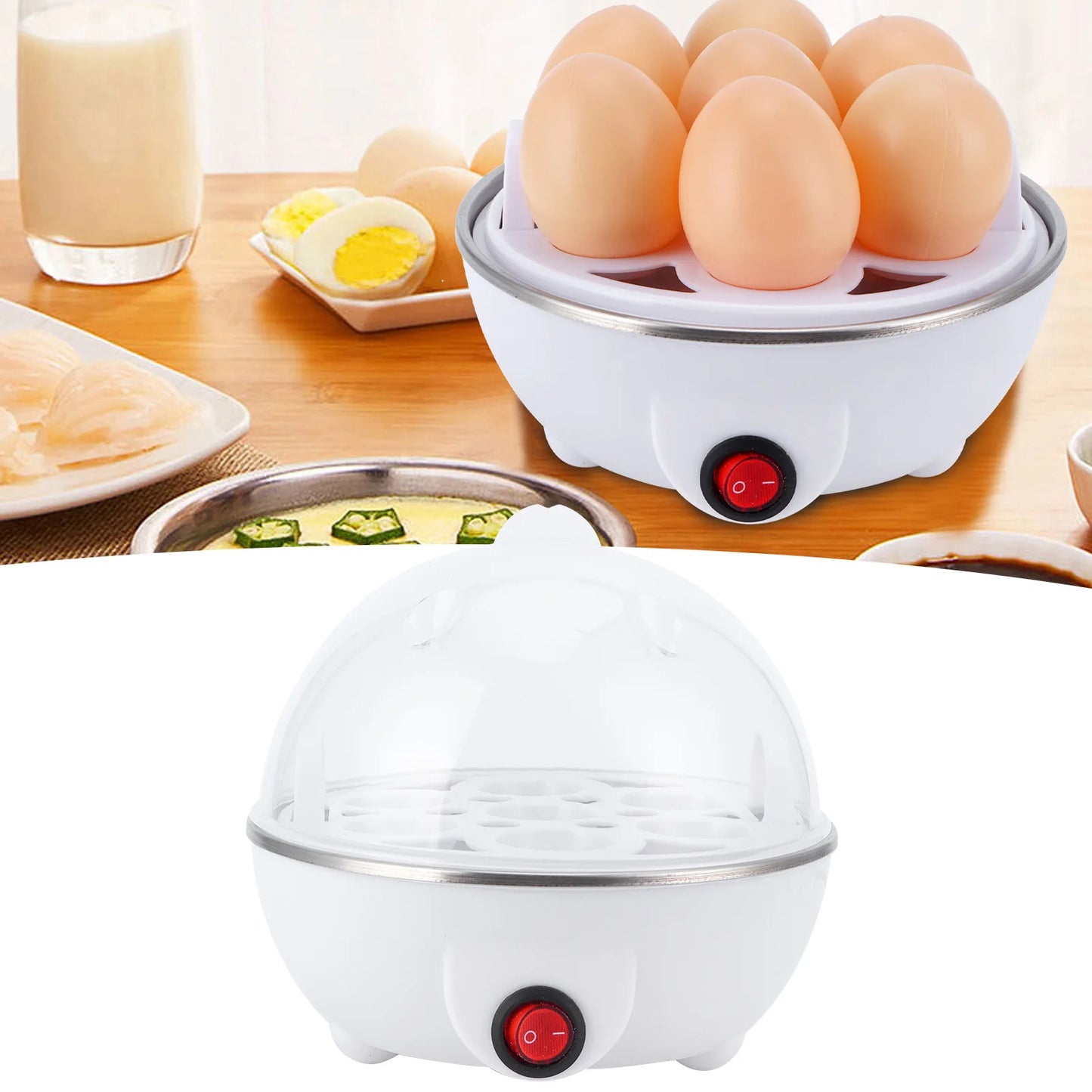 Romellar Egg Cooker Electric Multifunctional Egg Boiler Poacher
