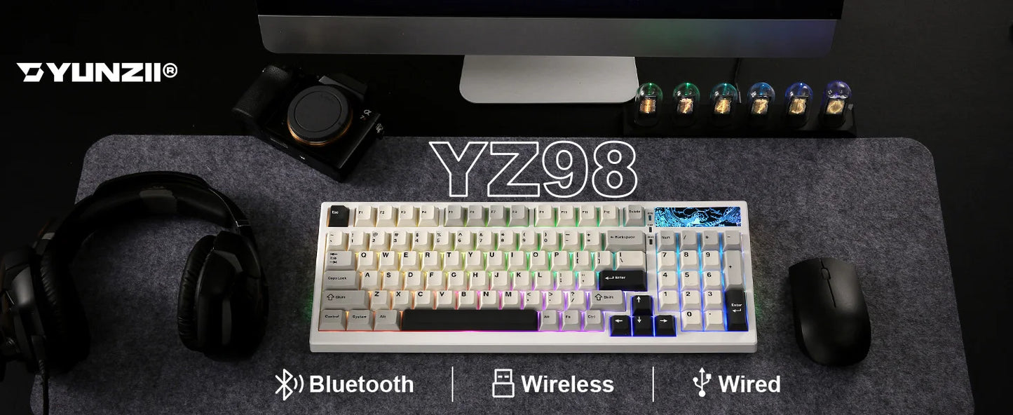 YUNZII YZ98 Mechanical Keyboard 98 Percent Layout Hot Swap Gasket