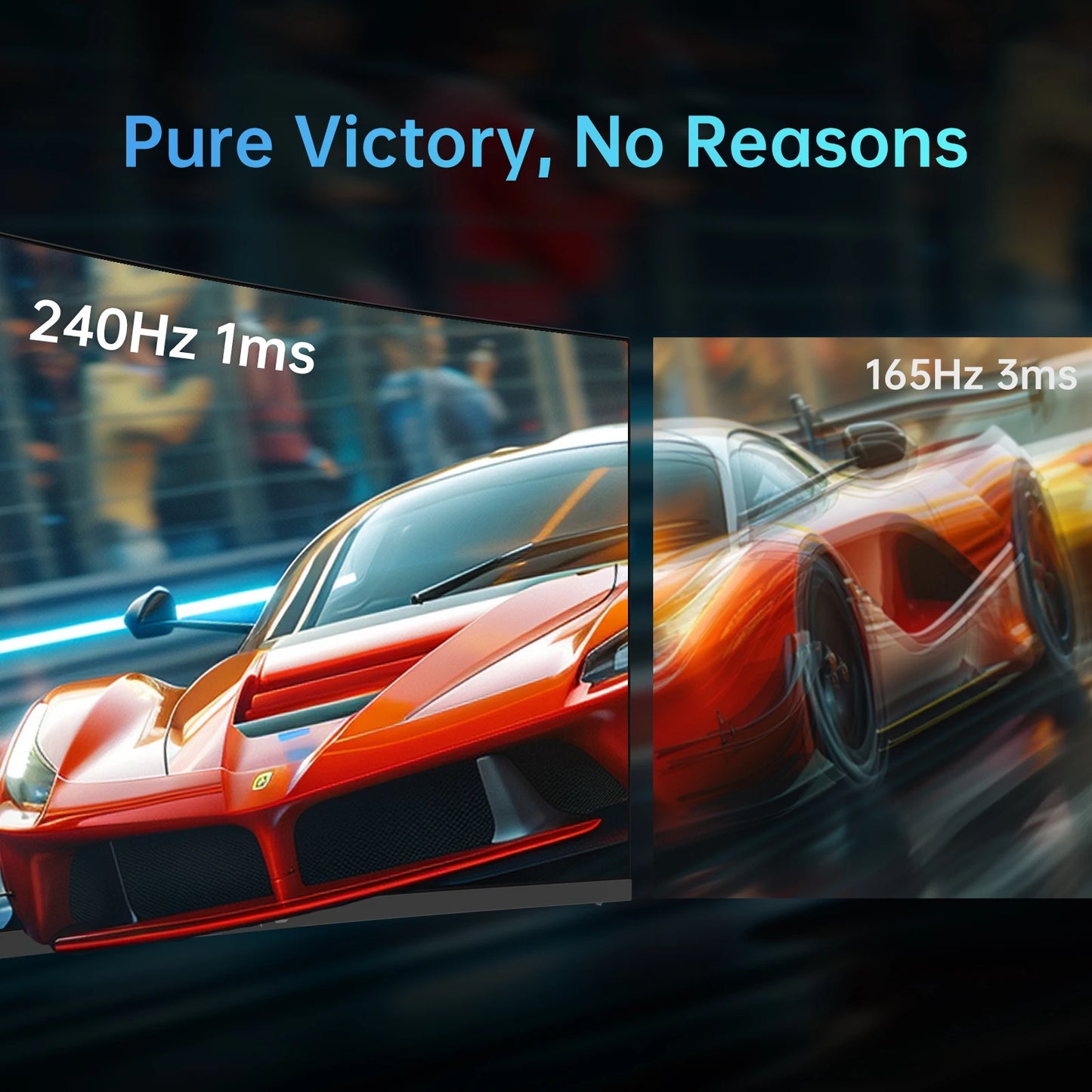 KTC Curved Gaming Monitor 240Hz HDR10 FreeSync G-Sync 1ms
