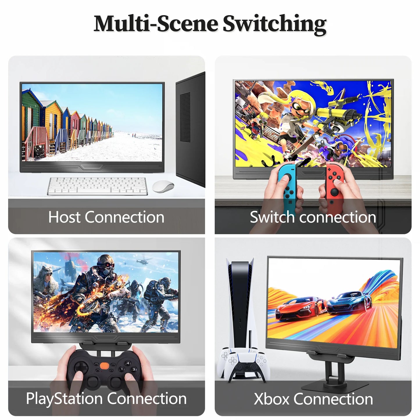 VEOUT Portable 1080P IPS USB HDMI External Second Screen Monitor