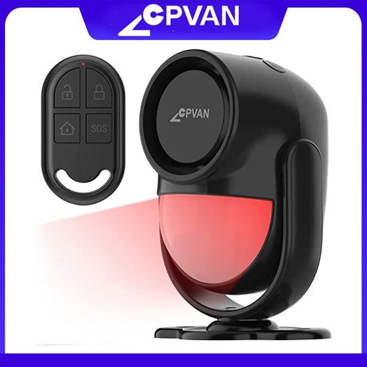 CPVan Wireless 433MHz Infrared Motion Detector Alarm with Remote