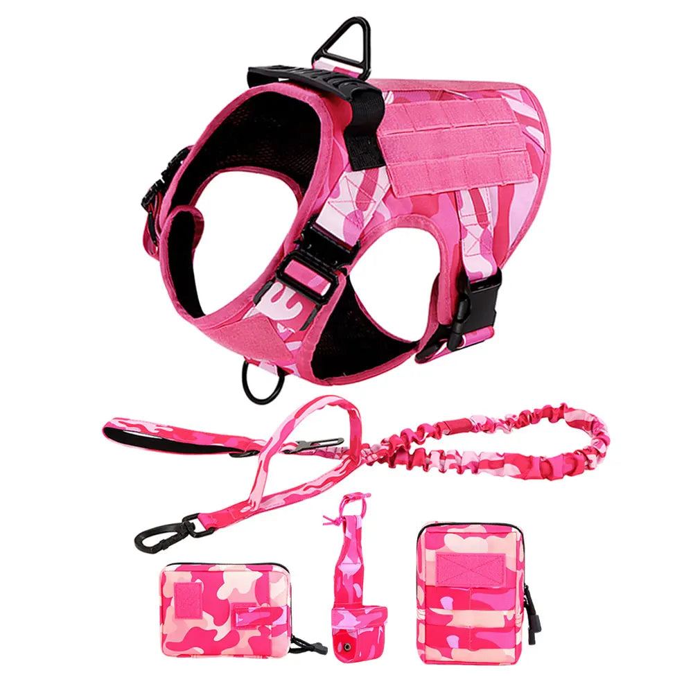 PETRAVEL Dog Harness Tactical Vest Adjustable Padded Nylon
