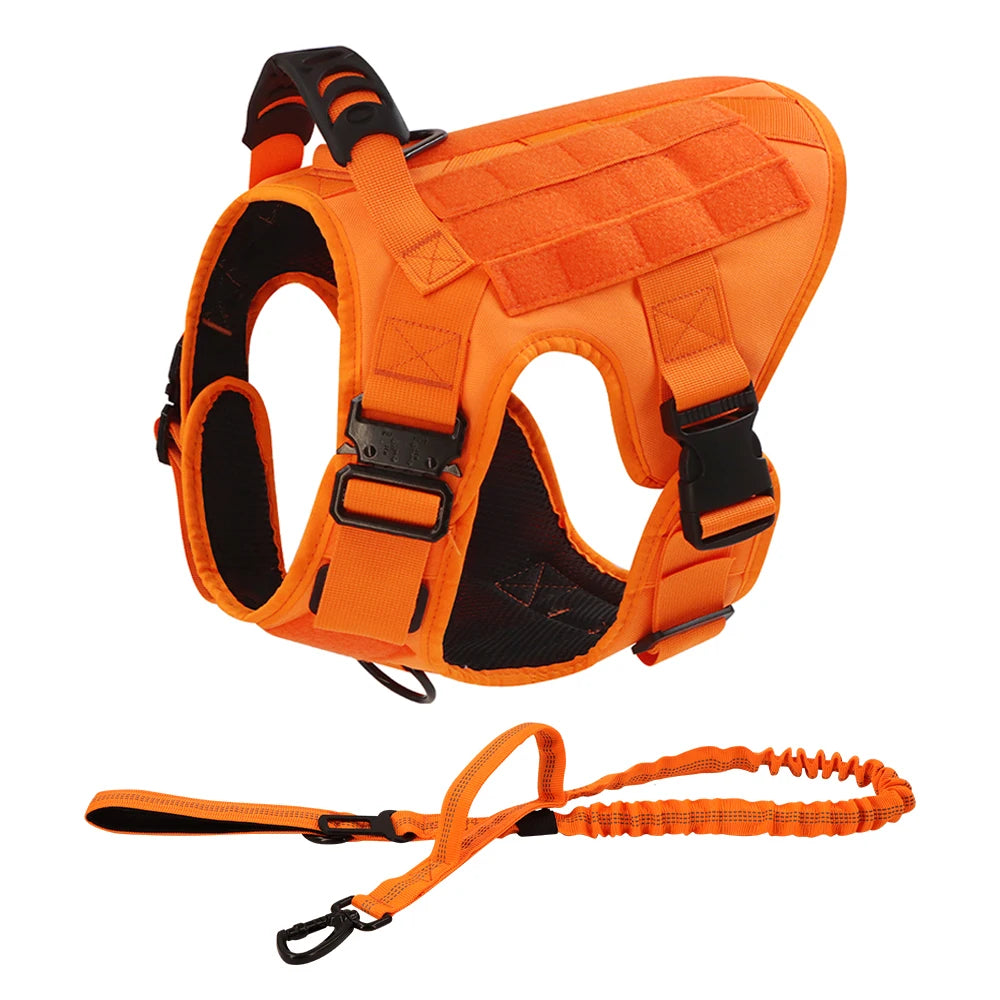 PETRAVEL Dog Harness Tactical Vest Adjustable Padded Nylon