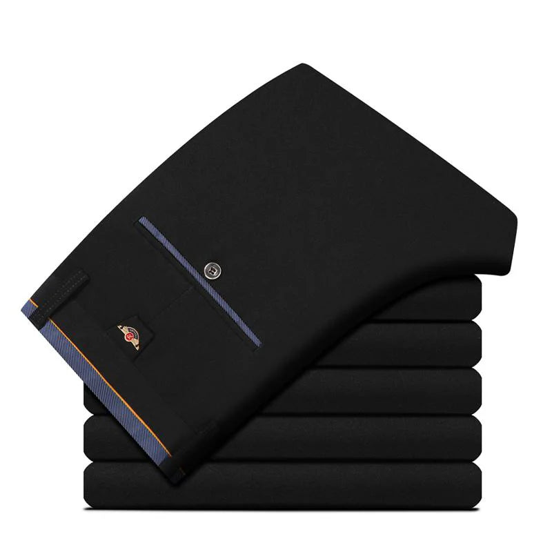 GOZBKF Mens Spring Autumn Business Dress Pants For Office