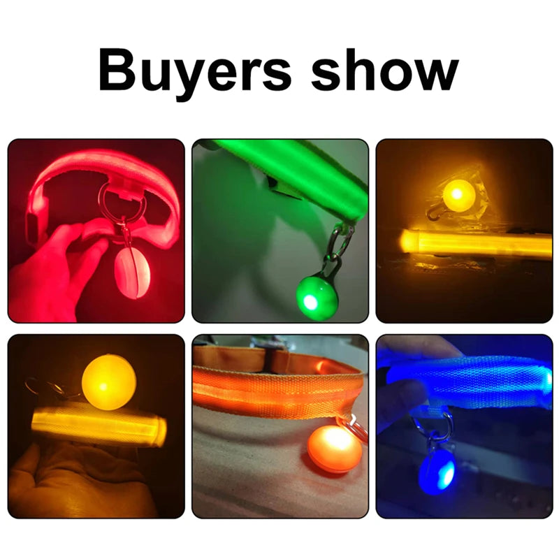COOYOMOO USB Charging Glowing Dog Collar With Pendant LED Light
