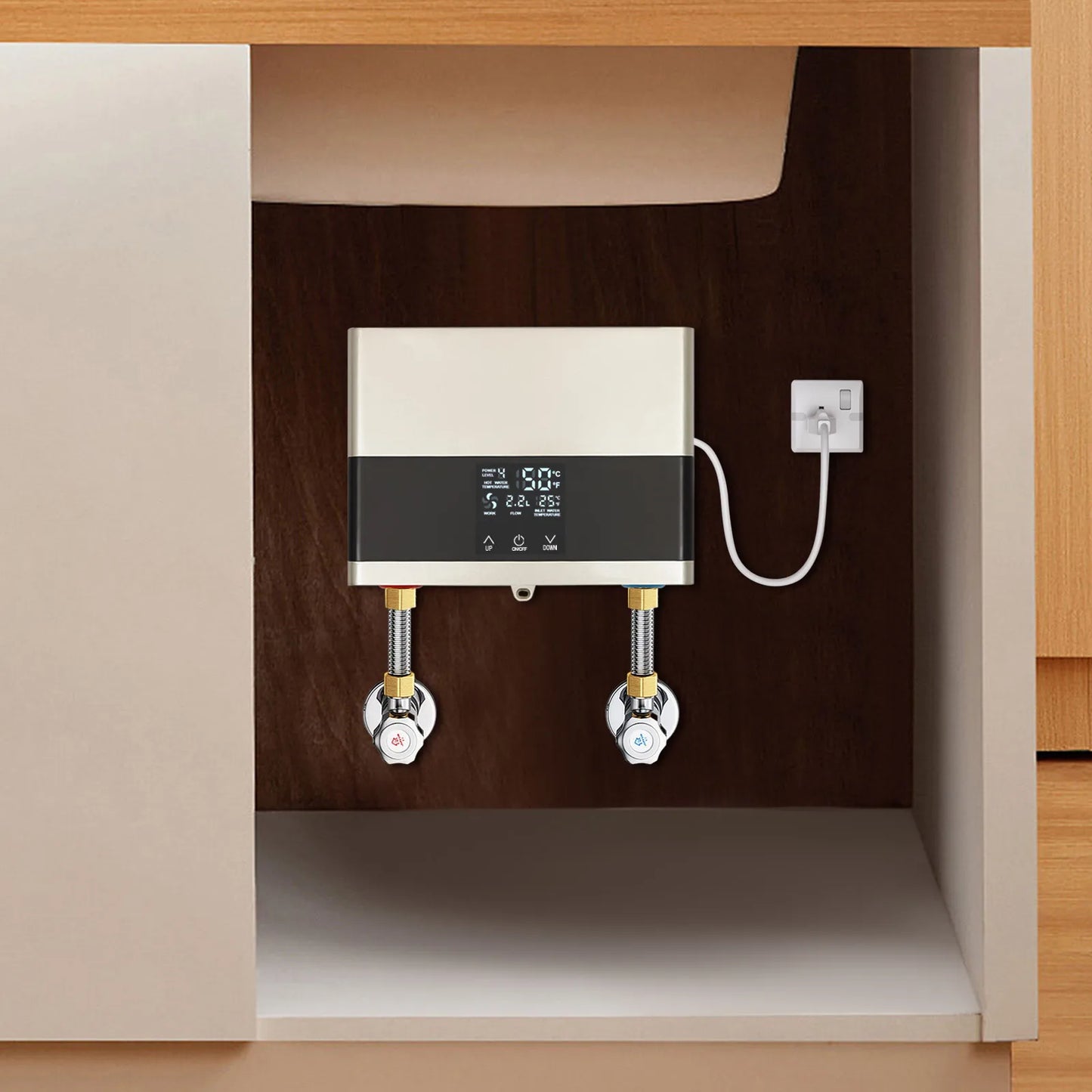 Sweetmile 110V 4000W Mini Electric Water Heater with Remote Control