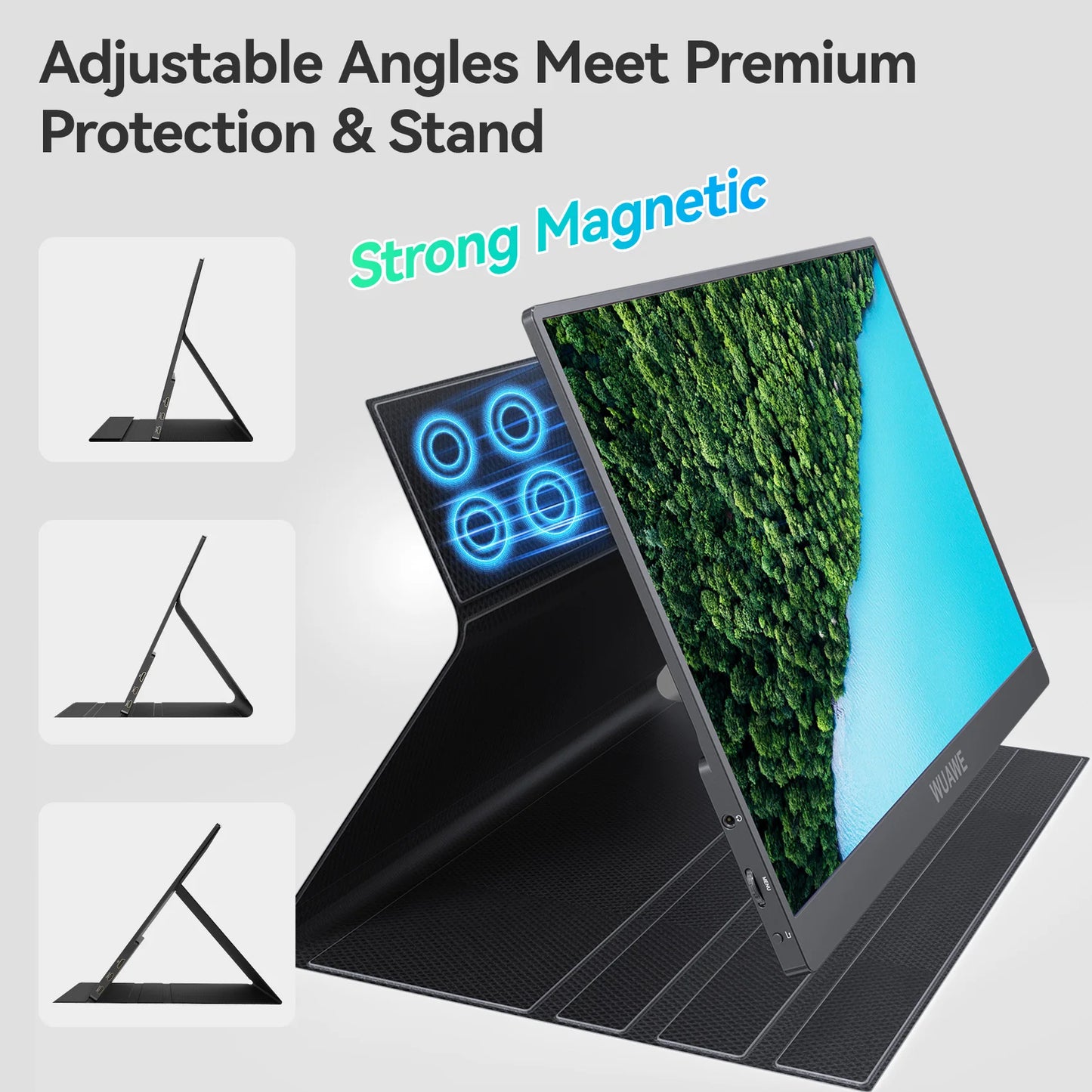 WUAWE Portable Monitor 1080p USB C HDMI HDR Travel Screen