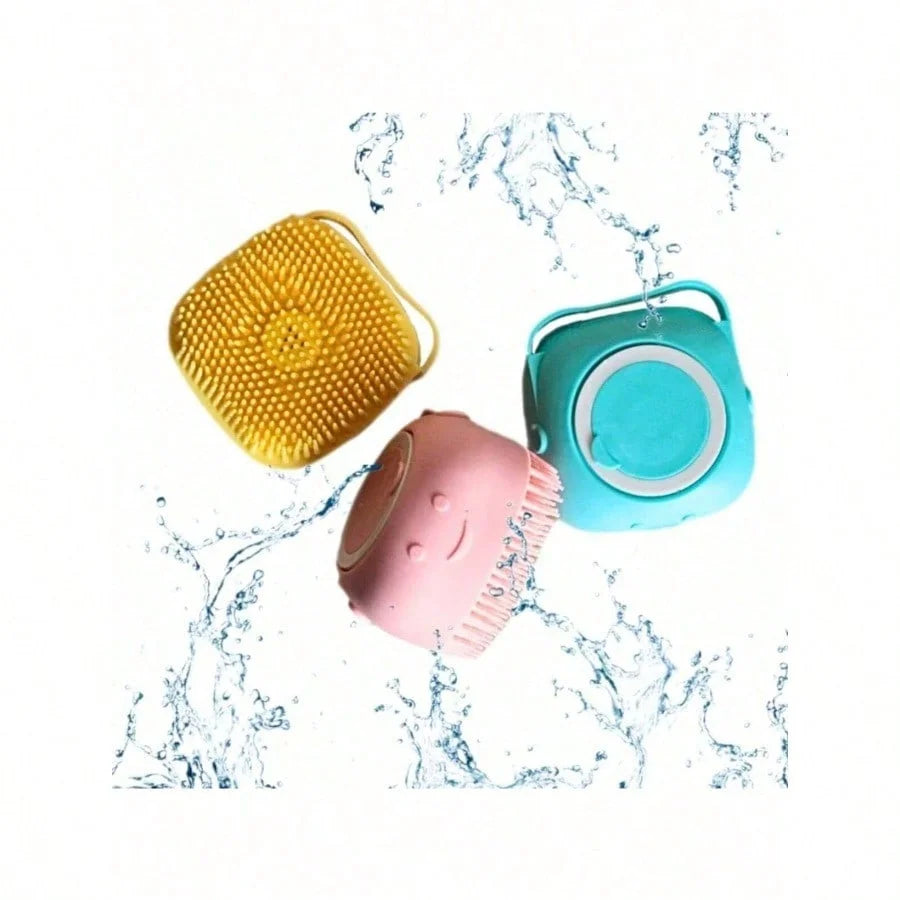 Pet Shampoo Brush for Dogs and Cats with Silicone Dispenser