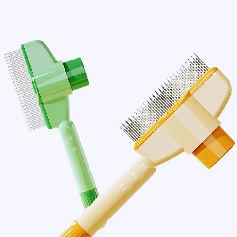 Self Cleaning Dog Comb Pet Hair Remover Massage Grooming Brush