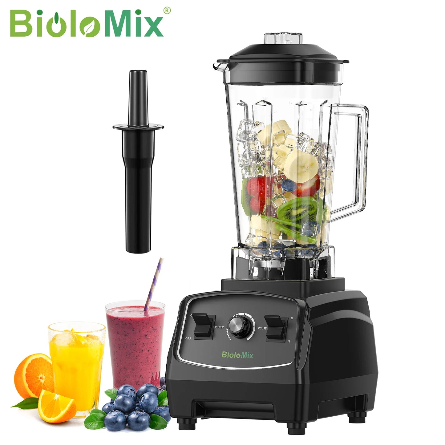 Biolomix BPA Free 3HP Blender Juicer All in One Kitchen
