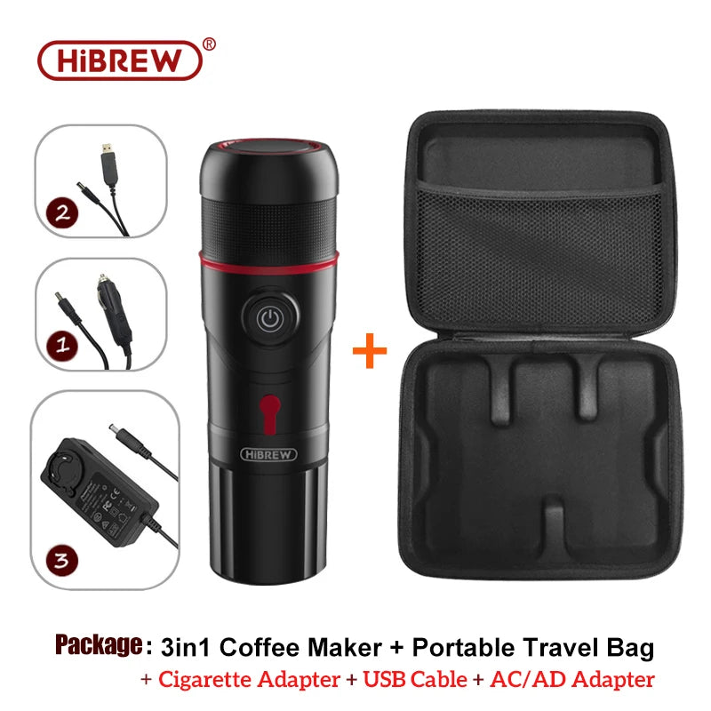 HiBREW Portable DC12V Espresso Coffee Maker For Car And Home