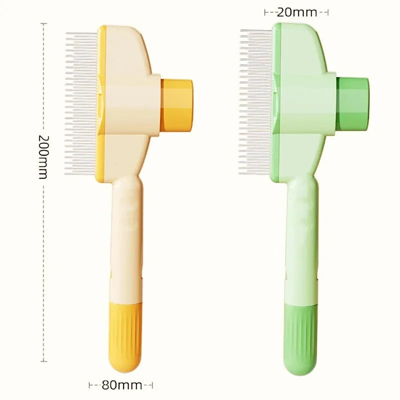 Self Cleaning Dog Comb Pet Hair Remover Massage Grooming Brush