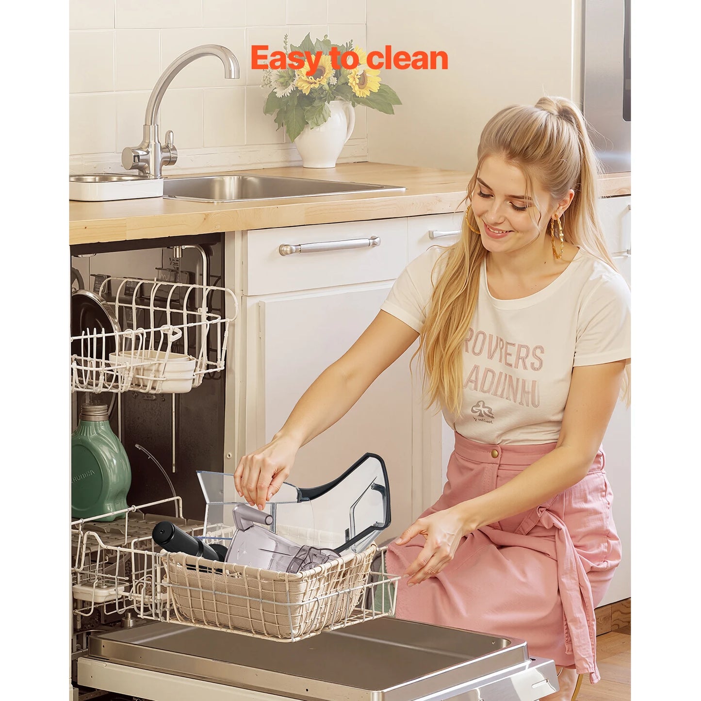 VEVOR 1400W Electric Blender For Smoothies With Noise Cover