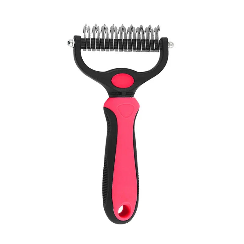 Pet Deshedding Brush For Dogs And Cats Self Cleaning Grooming