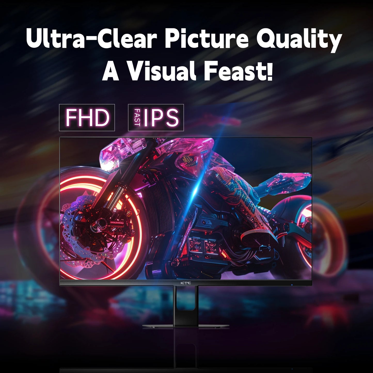 KTC Gaming Monitor 180Hz 1ms Fast IPS 1080p Freesync DP 1.4 HDMI 2.0