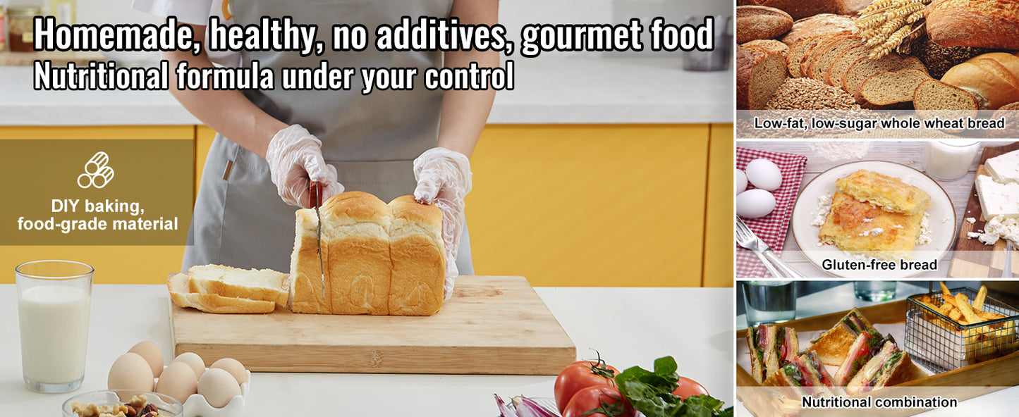 SucceBuy 15 In 1 Gluten Free Automatic Countertop Bread Maker