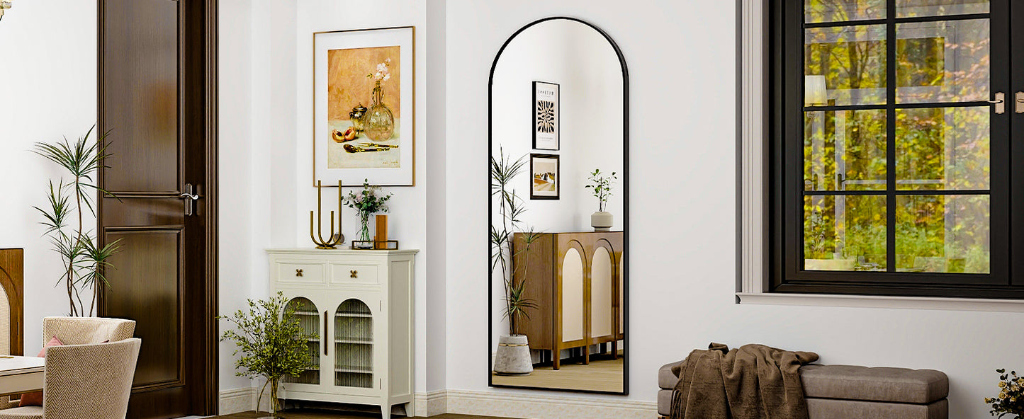 HARRITPURE Aluminum Alloy Frame Living Room Mirror