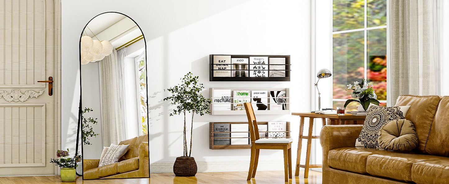 HARRITPURE Full Length Mirror With Aluminum Frame For Living Room