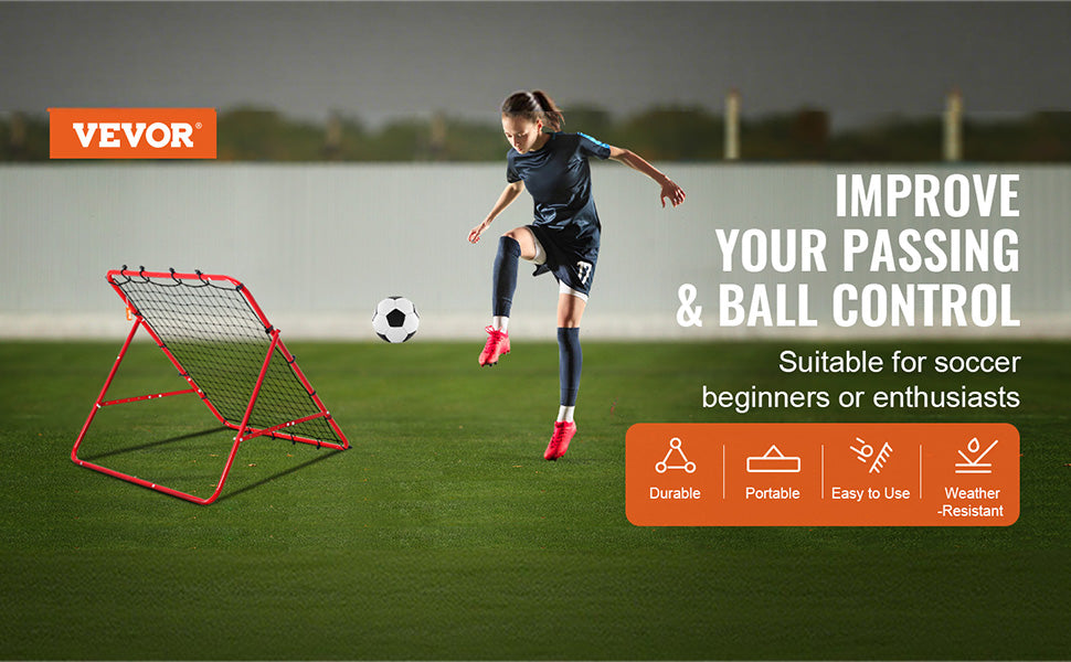 VEVOR Soccer Rebounder Net Portable Training Equipment
