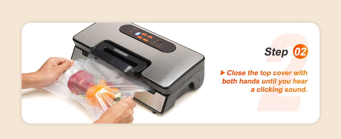 SucceBuy Vacuum Sealer 90Kpa 130W With Free Bags For Kitchen